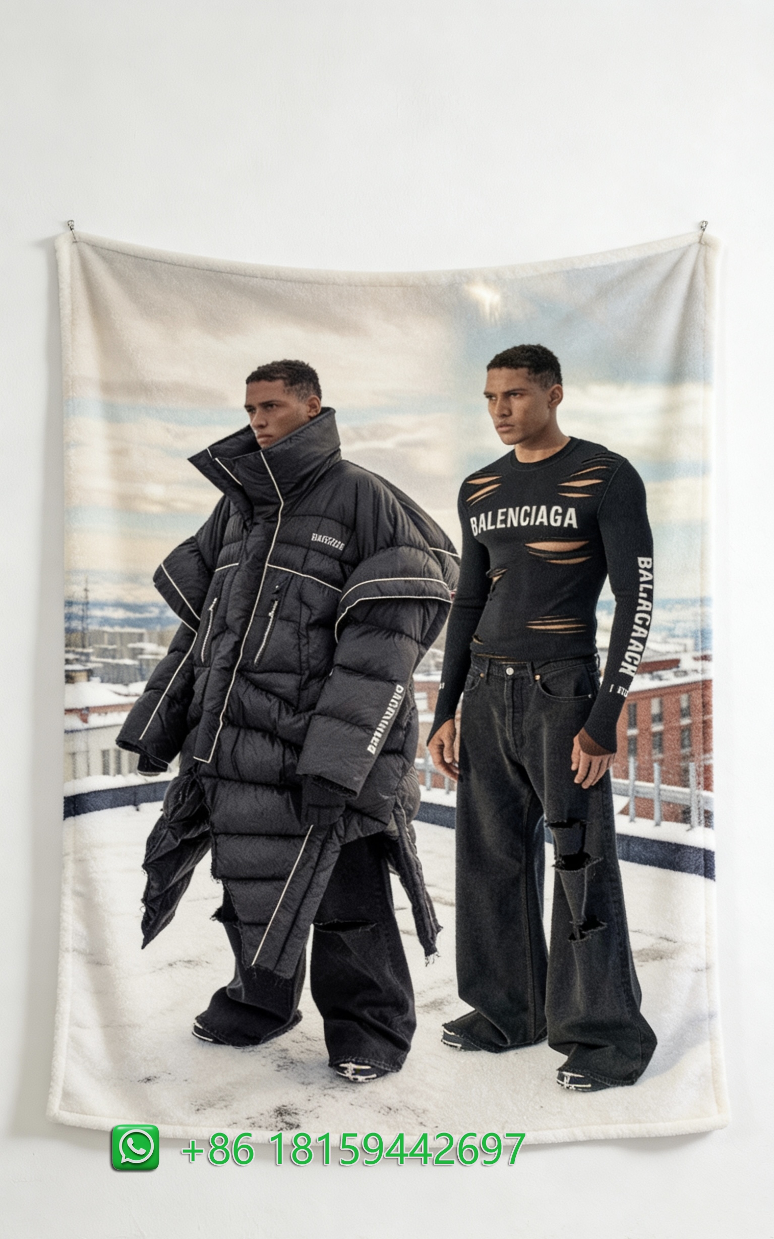 Balenciaga Throw Blankets